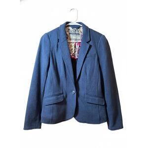 Joules Blazer Womens Size 10 Blue Equestrian Jacket Pockets Preppy Casual Career